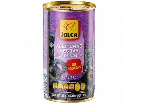 SLICED BLACK OLIVES 345G (#124289)