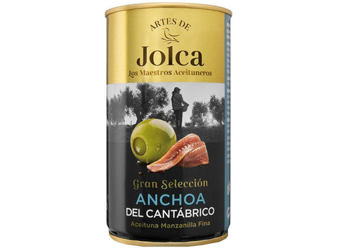 GREEN MANZANILLA OLIVES CANTABRIAN ANCHOVIES 350G (#124275)