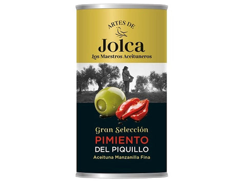 GREEN MANZANILLA OLIVES PIQUILLO PEPPERS 350G (#124280)
