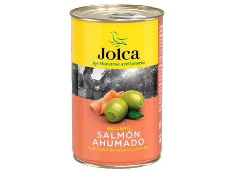 GREEN MANZANILLA OLIVES SMOKED SALMON 300G (#124284)
