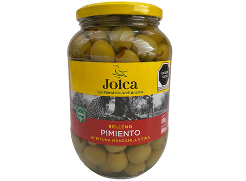 PEPPER STUFFED GREEN OLIVES 835G (#124363)