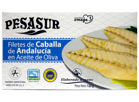 FILLETS OF MACKEREL ANDALUSIA OLIVE 120G (#124260)