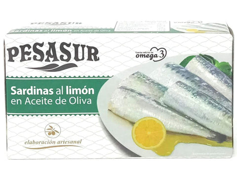 SARDINES WITH LEMON IN OLIVE OIL 120G (#124271)