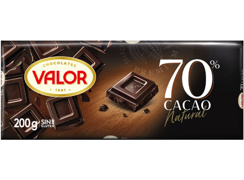 DARK CHOCOLATE BAR 70% 200G (#120946)