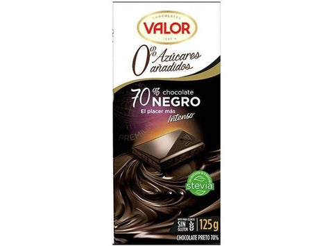 70% DARK CHOCOLATE NO ADDED SUGAR 125G (#121144)