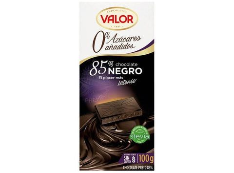 85% DARK CHOCOLATE NO ADDED SUGAR 100G (#121209)