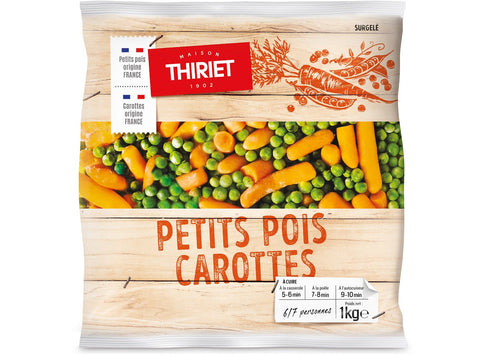 CARROT AND GREEN PEAS 1KG 6-7 PORTIONS (#126612)