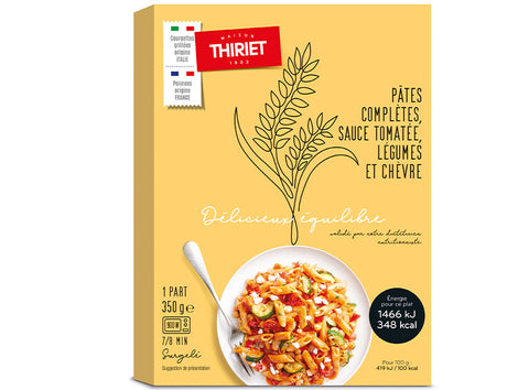 READY-TO-EAT WHOLE GRAIN PASTA TOMATO SAUCE GOAT CHEESE 350G (#126552)