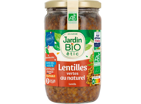 NATURAL GREEN LENTILS NO SALT 660G (#123966)
