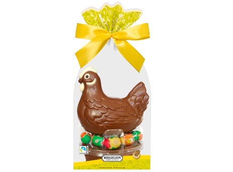 HEN ON NEST WITH SMALL EGGS 250G (#122488)