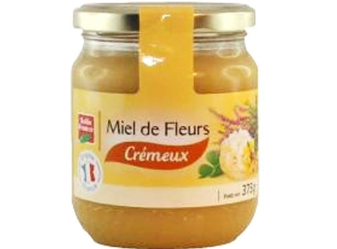 CREAMY FLOWER HONEY 375ML (#120512)