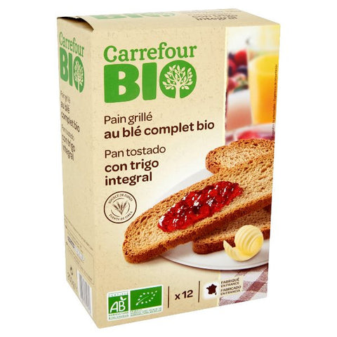 ORGANIC WHOLE WHEAT TOASTS 250G (#118047)