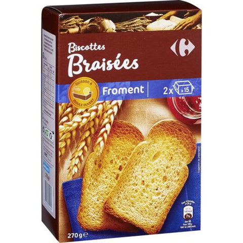 TOASTED WHEAT BISCOTTES 30PC (#118062)