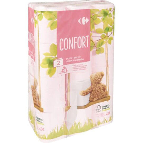 SOFT 2-PLY TOILET PAPER 24PC (#119611)