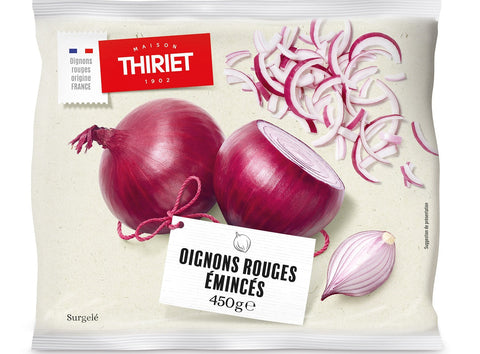 SLICED RED ONIONS 450G (#126586)