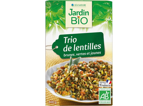 ORGANIC LENTILS TRIO 400G (#123620)