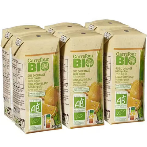 ORGANIC ORANGE JUICE 20CL (#118414)