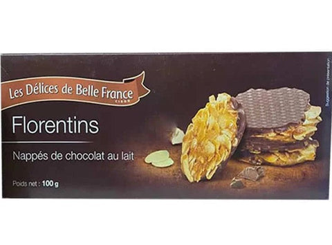 MILK CHOCOLATE FLORENTINS 100G (#122385)
