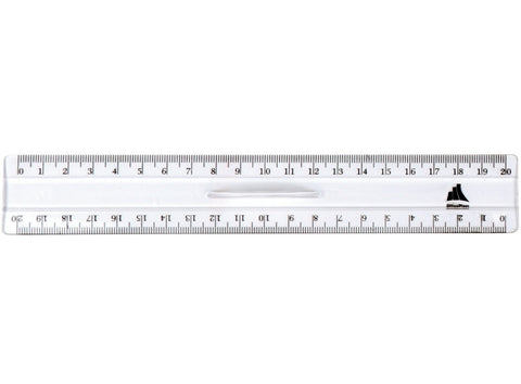 20CM PLASTIC RULER (#126217)