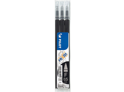 3 FRIXION REFILLS BLACK 0.5MM (#126204)