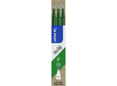 3 FRIXION REFILLS GREEN 0.5MM (#126206)