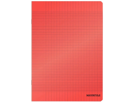 STAPLED NOTEBOOK RED 96 PAGES (#126169)
