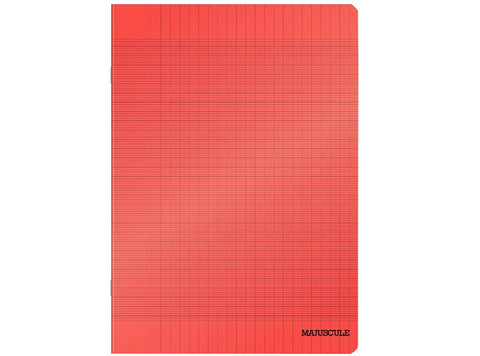 STAPLED NOTEBOOK RED A4 96 PAGES (#126226)
