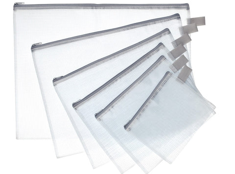 19X25CM ZIPPED POUCH PVC (#126454)