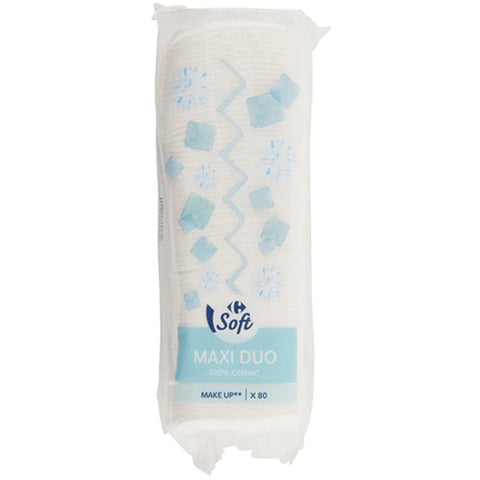 SQUARED DUO COTTON PADS 80PC (#119222)