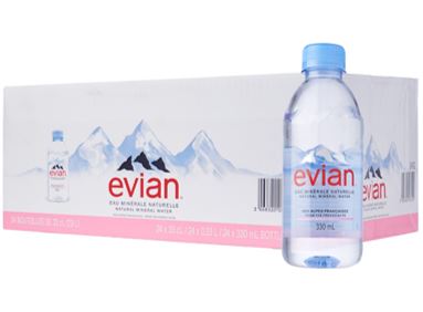 EVIAN NATURAL MINERAL WATER 33CL (#123298)