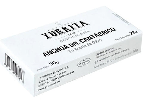 CANTABRIAN ANCHOVIES OLIVE OIL 50G (#124899)
