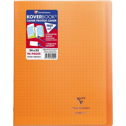 NOTEBOOK COVER LARGE SQUARES BLUE (#122254)