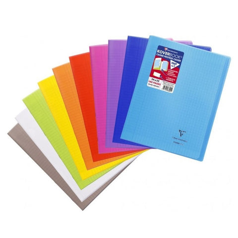 NOTEBOOK COVER LARGE SQUARES BLUE (#122307)