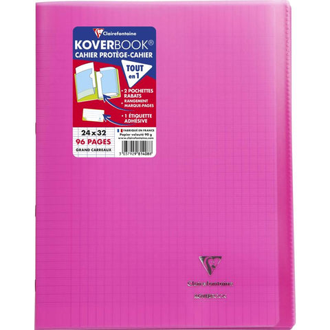 NOTEBOOK COVER LARGE SQUARES BLUE (#122354)