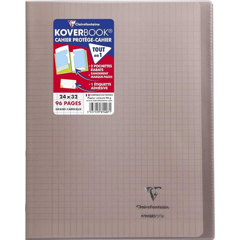 NOTEBOOK COVER LARGE SQUARES BLUE (#122305)