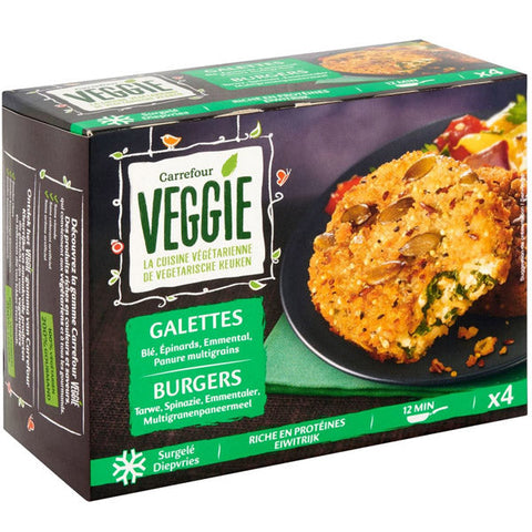 SPINACH CHEESE VEG PATTIES 100G (#120193)