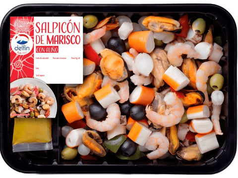 SEAFOOD SALAD WITH DRESSING 1KG (#121380)