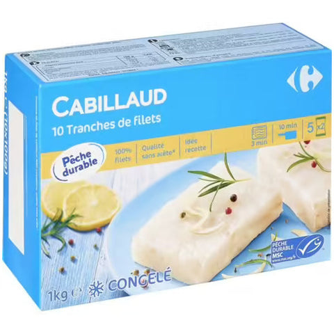 SLICES OF COD FILLETS 100G (#120215)