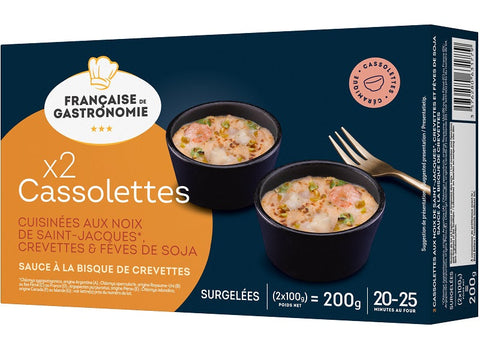 SCALLOPS SHRIMP SOYBEAN CASSOLETTE 200G (#122243)