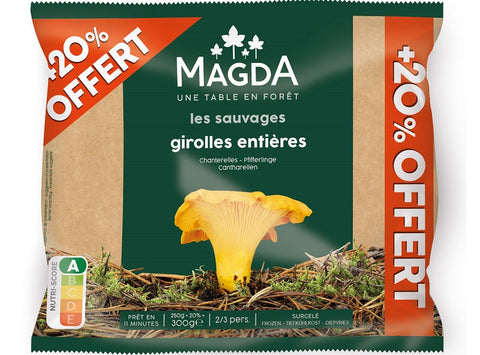 WHOLE CHANTERELLE MUSHROOMS 300G (#120578)