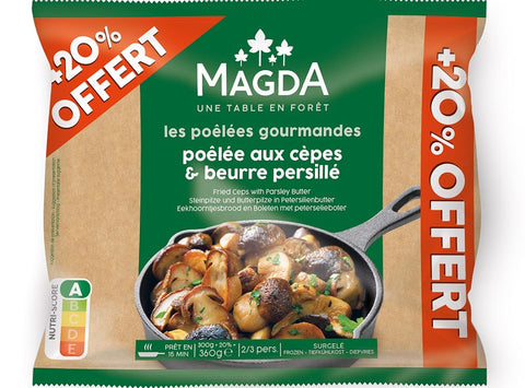 PAN-FRIED PORCINI MUSHROOMS WITH PARSLEY 360G (#120573)