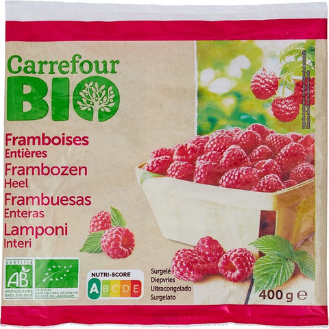 ORG WHOLE RASPBERRIES 400G (#120131)