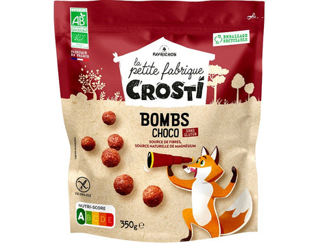ORGANIC CROSTI CHOCO BOMBS 365G (#122219)