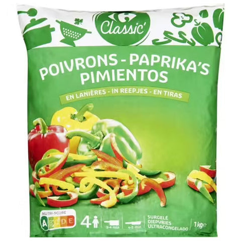 GREEN RED YELLOW PEPPERS 1KG (#120150)