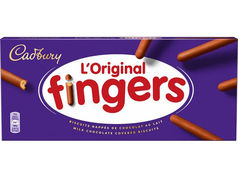 MILK CHOCOLATE FINGER BISCUITS 114G (#122329)