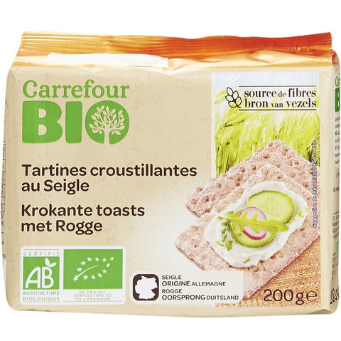 ORGANIC RYE TOASTS 200G (#118081)