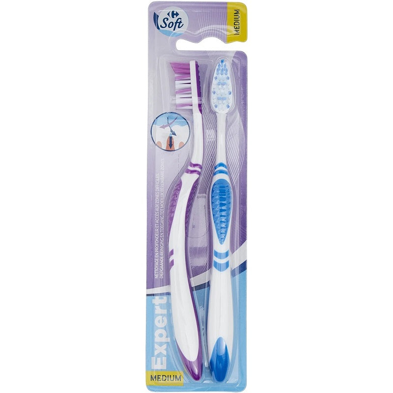 EXPERT MEDIUM TOOTHBRUSHES 2PC (