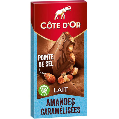MILK CHOCOLATE SALT CARAMEL ALMONDS 180G (#116063)