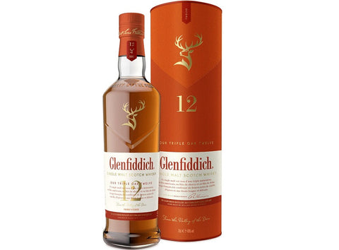 GLENFIDDICH 12YO TRIPLE OAK WHISKY 40% 70CL (#118676)
