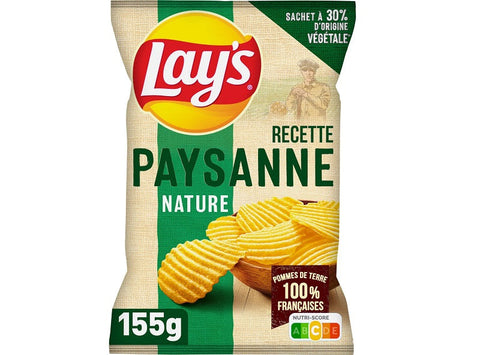 PLAIN COUNTRY-STYLE CHIPS 155G (#117164)